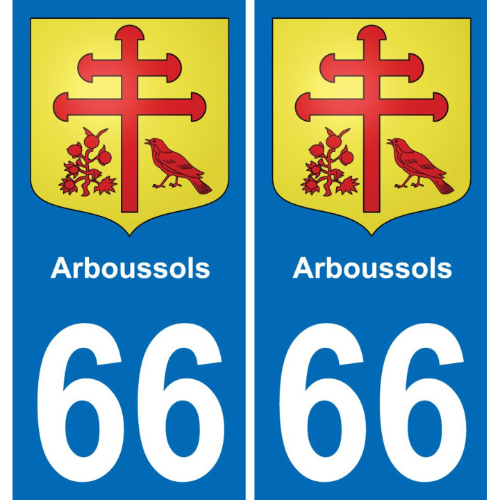 66 Arboussols-aufkleber plakette ez stadt