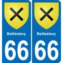 66 Baillestavy sticker plate registration city