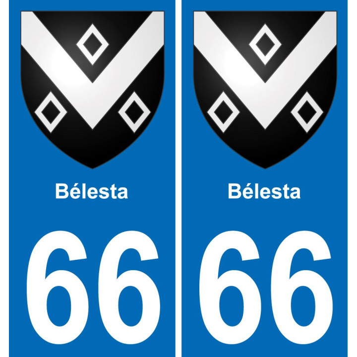 66 Bélesta-aufkleber plakette ez stadt