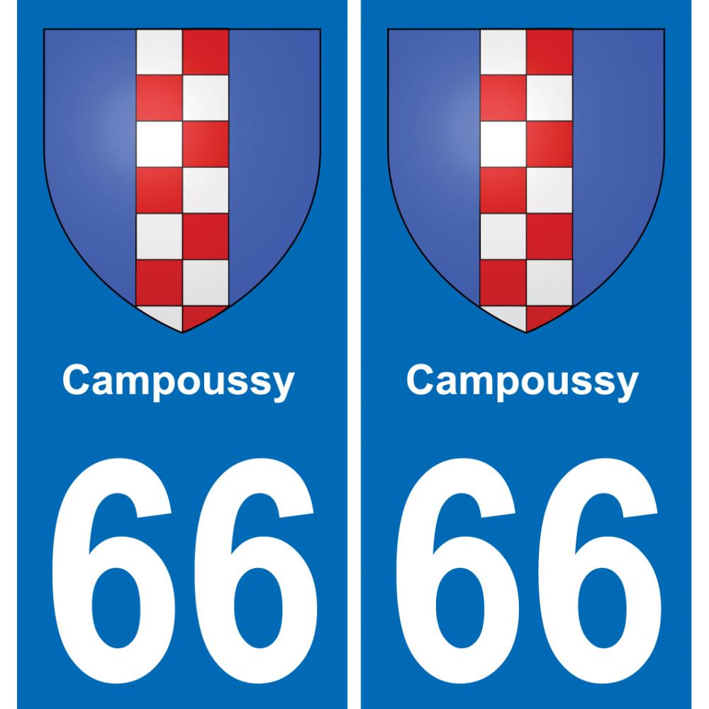 66 Campoussy adesivo piastra di registrazione city
