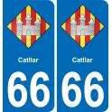 66 Catllar adesivo piastra di registrazione city