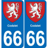 66 Codalet adesivo piastra di registrazione city