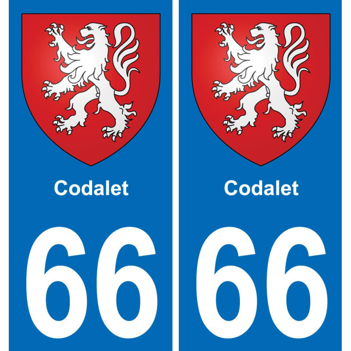 66 Codalet-aufkleber plakette ez stadt