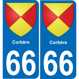66 Corbère-aufkleber plakette ez stadt