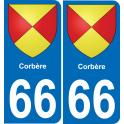 66 Corbère adesivo piastra di registrazione city