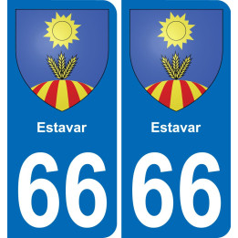 66 Estavar-aufkleber plakette ez stadt