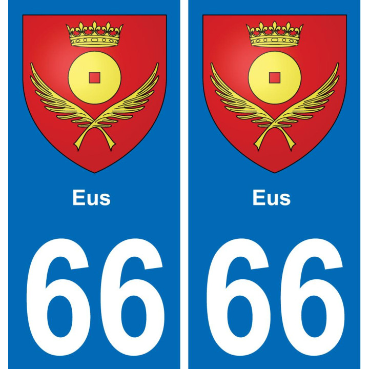 66 Eus sticker plate registration city