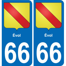 66 Évol-aufkleber plakette ez stadt