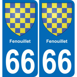 66 Fenouillet-aufkleber plakette ez stadt