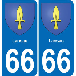 66 Lansac-aufkleber plakette ez stadt