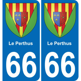 66 Le Perthus-aufkleber plakette ez stadt