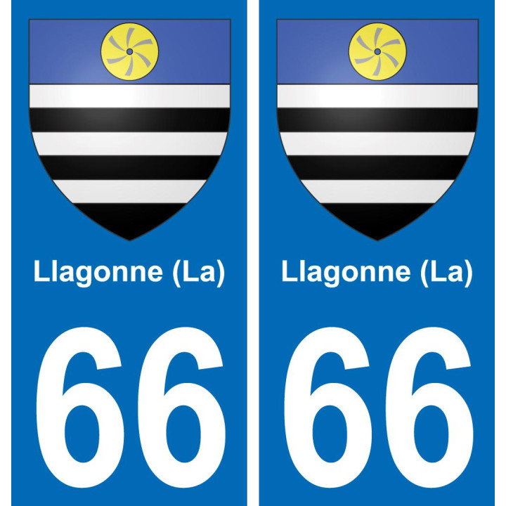 66 Llagonne (La)-aufkleber plakette ez stadt