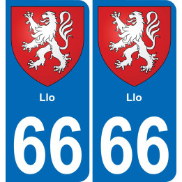 66 Llo sticker plate registration city