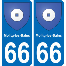 66 Molitg-les-Bains-aufkleber plakette ez stadt