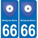 66 Molitg-les-Bains sticker plate registration city