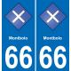 66 Montbolo sticker plate registration city