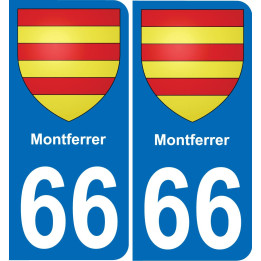 66 Montferrer-aufkleber plakette ez stadt