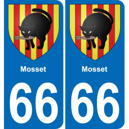 66 Mosset-aufkleber plakette ez stadt