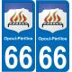 66 Opoul-Périllos-aufkleber plakette ez stadt