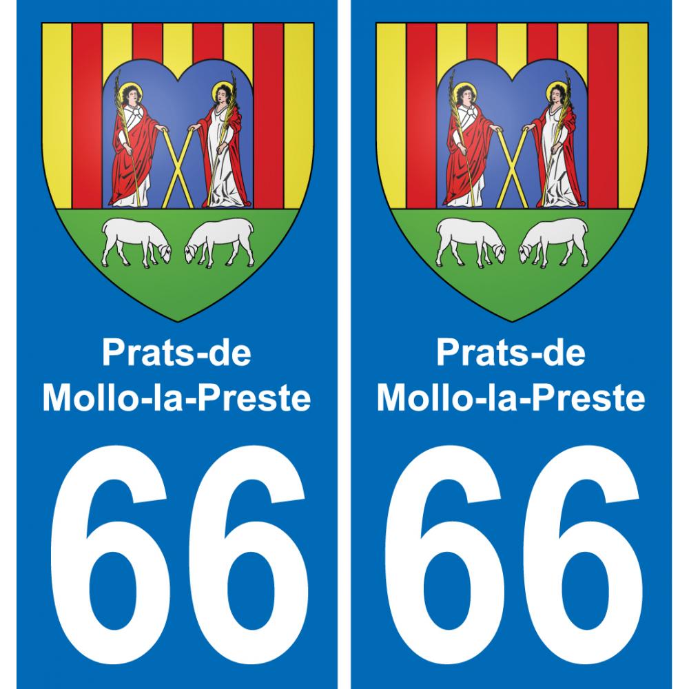 66 Prats-de-Mollo-la-Preste sticker plate registration city