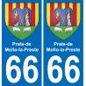 66 Prats-de-Mollo-la-Preste-aufkleber plakette ez stadt