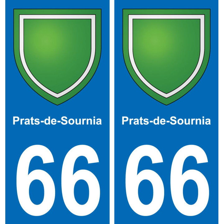 66 Prats-de-Sournia-aufkleber plakette ez stadt