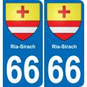 66 Ria-Sirach-aufkleber plakette ez stadt