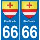 66 Ria-Sirach sticker plate registration city