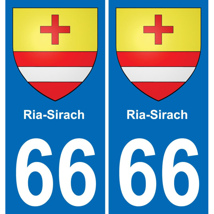 66 Ria-Sirach-aufkleber plakette ez stadt
