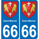 66 Saint-Marsal-aufkleber plakette ez stadt