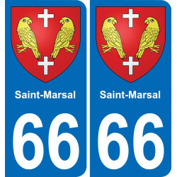66 Saint-Marsal adesivo piastra di registrazione city