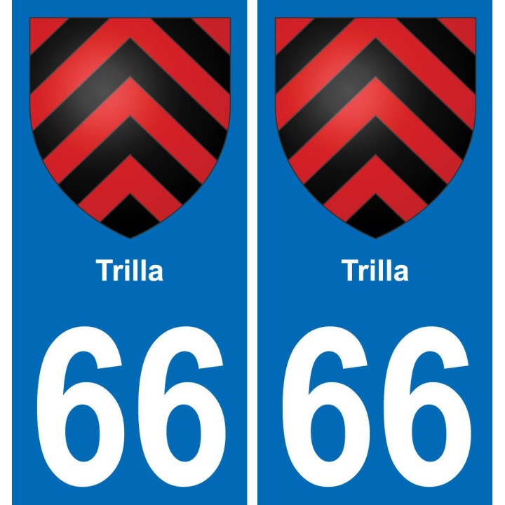 66 Trilla-aufkleber plakette ez stadt