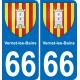 66 Vernet-les-Bains sticker plate registration city