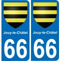 66 Villelongue-dels-Monts sticker plate registration city