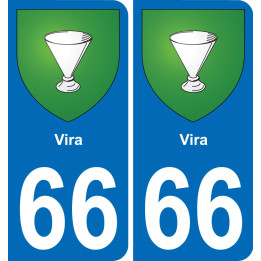 66 Vira-aufkleber plakette ez stadt