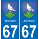 67 Altenheim-aufkleber plakette ez stadt
