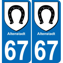 67 Altenstadt-aufkleber plakette ez stadt