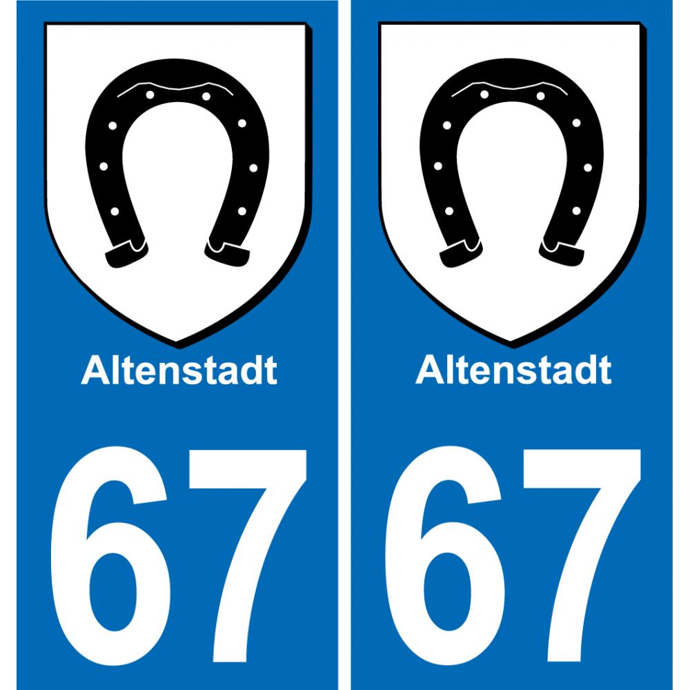 67 Altenstadt-aufkleber plakette ez stadt