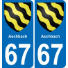 67 Aschbach adesivo piastra di registrazione city