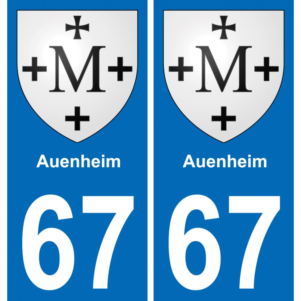 67 Auenheim adesivo piastra di registrazione city