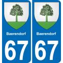67 Baerendorf sticker plate registration city
