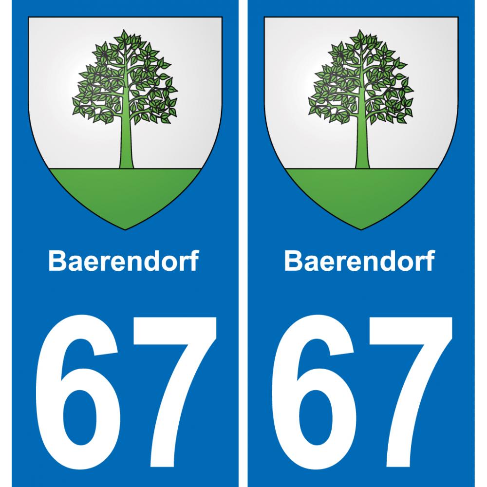 67 Baerendorf adesivo piastra di registrazione city