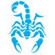 Scorpion autocollant sticker adhésif 