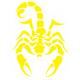 Scorpion autocollant sticker adhésif 