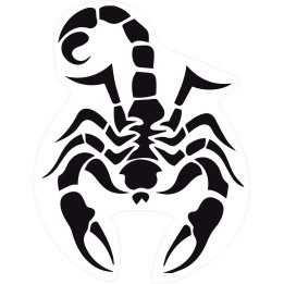 Scorpion autocollant sticker adhésif 