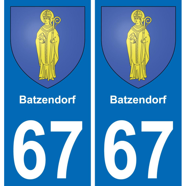 67 Batzendorf-aufkleber plakette ez stadt