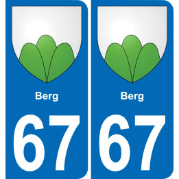 67 Berg-aufkleber plakette ez stadt