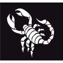Scorpion autocollant sticker adhésif logo 3
