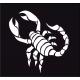 Scorpion autocollant sticker adhésif logo 3