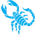 Scorpion autocollant sticker adhésif logo 3